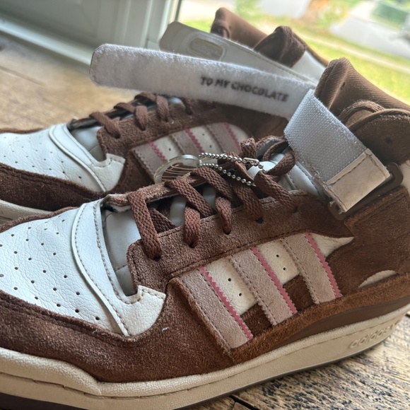 Adidas Forum Mid Chocolate To My Strawberry size 8 - Picture 4 of 5